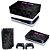 KIT PS5 Capa Anti Poeira e Skin - Minecraft Enderman - Imagem 1