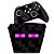 KIT Capa Case e Skin Xbox Series S X Controle - Minecraft Enderman - Imagem 1