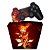 KIT Capa Case e Skin PS3 Controle - Fire Flower - Imagem 1