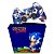 KIT Capa Case e Skin PS3 Controle - Sonic Hedgehog - Imagem 1