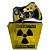 KIT Capa Case e Skin Xbox 360 Controle - Radioativo - Imagem 1