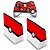 KIT Capa Case e Skin Xbox 360 Controle - Pokemon Pokebola - Imagem 2