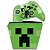 KIT Capa Case e Skin Xbox One Slim X Controle - Creeper Minecraft - Imagem 1