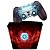 KIT Capa Case e Skin PS4 Controle  - Iron Man - Homem De Ferro - Imagem 1