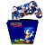 KIT Capa Case e Skin PS4 Controle  - Sonic The Hedgehog - Imagem 1