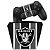 KIT Capa Case e Skin PS4 Controle  - Oakland Raiders Nfl - Imagem 1