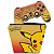 KIT Capa Case e Skin PS4 Controle  - Pokemon Pikachu - Imagem 1