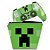 KIT Capa Case e Skin PS5 Controle - Creeper Minecraft - Imagem 1