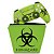 KIT Capa Case e Skin PS5 Controle - Biohazard Radioativo - Imagem 1