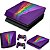 KIT PS4 Slim Skin e Capa Anti Poeira - Rainbow Colors Colorido - Imagem 1