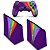 KIT Capa Case e Skin PS4 Controle - Rainbow Colors Colorido - Imagem 2
