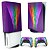 KIT PS5 Skin e Capa Anti Poeira - Rainbow Colors Colorido - Imagem 1