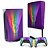 KIT PS5 Skin e Capa Anti Poeira - Rainbow Colors Colorido - Imagem 2