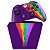 KIT Capa Case e Skin Xbox One Fat Controle - Rainbow Colors Colorido - Imagem 1