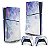 Skin PS5 Slim Vertical - Folhas Lilás - Imagem 1