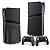 Skin PS5 Pro Vertical - All Black - Imagem 1