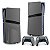 Skin PS5 Pro Vertical - Fibra de Carbono Cinza Grafite - Imagem 1