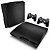 PS3 Slim Skin - Aço Escovado Preto - Imagem 1