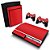 PS3 Fat Skin - Fibra de Carbono Vermelho - Imagem 1