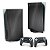 PS5 Fat Skin - Aço Escovado Preto - Imagem 1