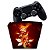 Capa PS4 Controle Case - Fire Flower - Imagem 1