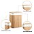 Cesto De Bambu Retangular 72L Com Tampa Forrado B-Max BM-F1102 - Imagem 4
