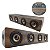 Caixa De Som Bluetooth Madeira Retro 4 Alto Falantes KTS1108 - Imagem 3