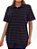 Camisa Polo Feminina Oversized Listrada Preta - Imagem 6