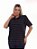 Camisa Polo Feminina Oversized Listrada Preta - Imagem 2