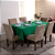 Toalha de Mesa Basic 1 Peça 1,45m x 1,40m 4 Lugares 100% Poliéster Tecido Oxford - Imagem 8