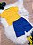 Conjunto Meninos Seleção Brasileira Amarelo e Azul - Imagem 3