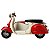 Miniatura Colecionável Moto Com Sidecar Vespa Londres Verito - Imagem 1