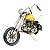 Miniatura Colecionável Moto Customizada Ano 1949 Amarelo Verito - Imagem 3