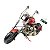 Miniatura Colecionável Moto Customizada Ano 1949 Red Verito - Imagem 1