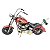 Miniatura Colecionável Moto Customizada Ano 1949 Red Verito - Imagem 2