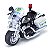 Miniatura Moto Policial Escala 1:12 XZ-1385 - Imagem 1
