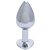 Plug anal em metal com Pedra Coração Joia Anal Cromado - HARD - Imagem 2