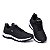 Tênis Unissex Esportivo Preto Caminhada - Imagem 6