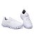 Tênis Unissex Esportivo Branco Caminhada - Imagem 9