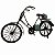 Miniatura Colecionável Bicicleta Preta 30cm Verito - Imagem 1