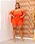 Conjunto Plus Size de Verão com Tecido Duna para Conforto Cor:laranja - Imagem 3