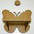 Nicho infantil Borboleta MDF cru prateleira - Imagem 1