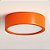 Plafon D200 Aluminio Teto E27 1 Luz Lumini Lab - Laranja Brilhante - Imagem 1