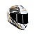 Capacete Axxis Draken Vector Branco E Dourado + Viseira Fume - Imagem 5