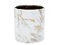 Vaso em Cerâmica Branco com Dourado 15cm Rojemac - Imagem 1