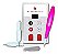 Dermografo Dermomag Pen Easy Fonte Duo + 10 Agulhas+ Brindes - Pink - Imagem 1