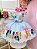 Vestido Infantil Azul Desenho Bluey Disney Festas - Imagem 3