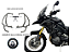 PROTETOR DE CARENAGEM THIUMPH TIGER 1200 BLACK EDITION INOX - Imagem 1