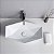 Cuba de cerâmica para banheiro/lavabo/pia Luxo 63x41x13 cm - Imagem 2