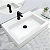 Cuba Sobrepor de cerâmica para banheiro/lavabo 63x47x11 cm - Imagem 3